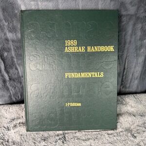 1989 ASHRAE Handbook Fundamentals I-P Edition Hardcover Green Engineering Book